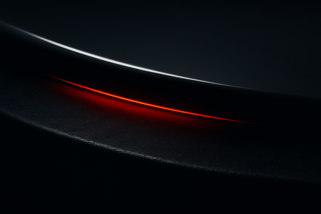 Editorial-style abstract image representing the contrast between surface polish and deeper trust in content strategy.