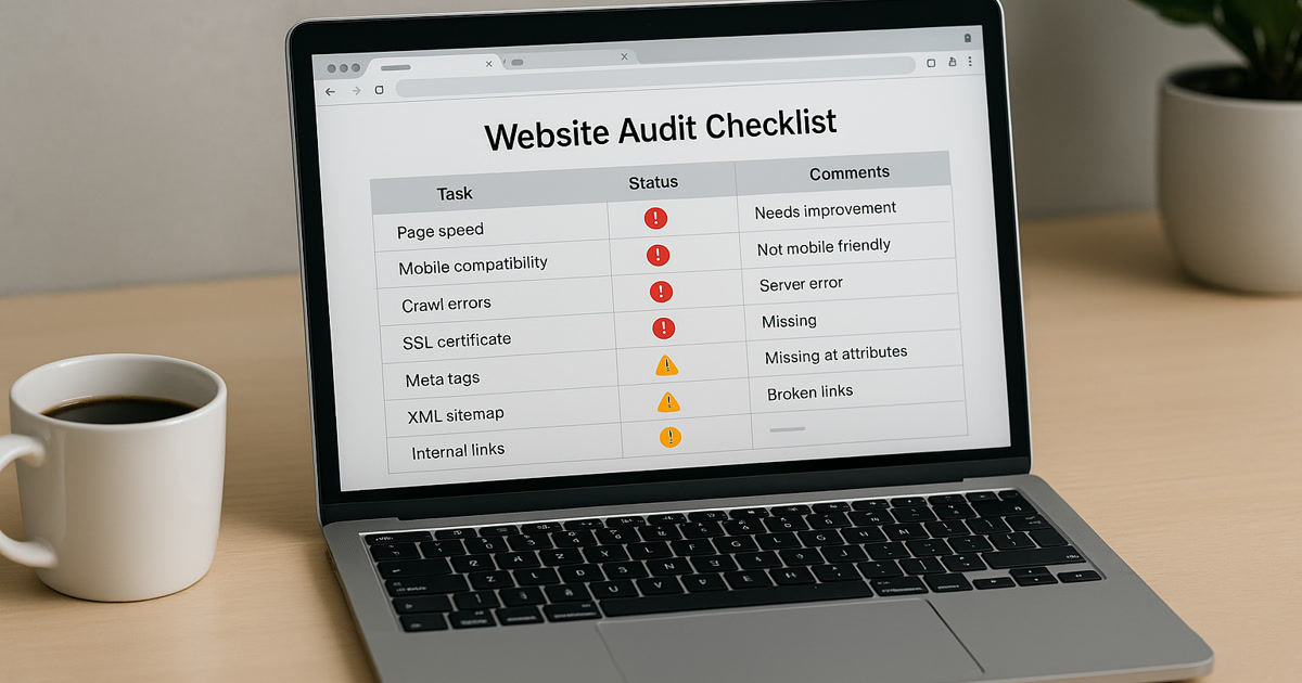 Featured blog image about the five recurring problems uncovered across dozens of website audits.